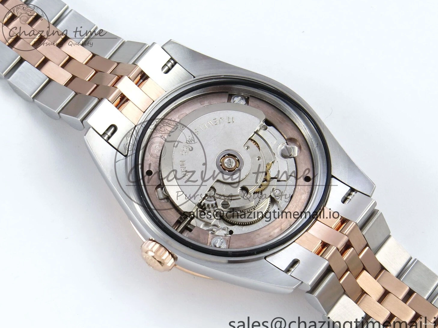 MiroTime 0102 QuickDry DateJust 31 278271 ARF 1:1 Best Edition 904L Steel White MOP Diamonds Dial on SS RG Jubilee Bracelet ETA 517